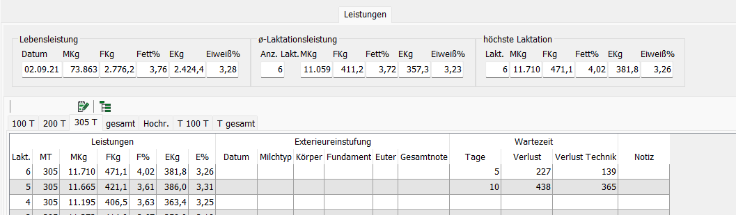 Leistungen 305Tage